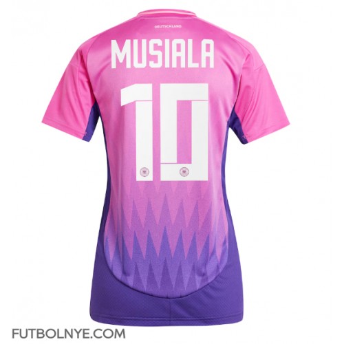 Camiseta Alemania Jamal Musiala #10 Visitante Equipación para mujer Eurocopa 2024 manga corta